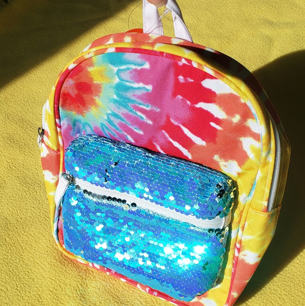 Tye dye sequence mini backpack